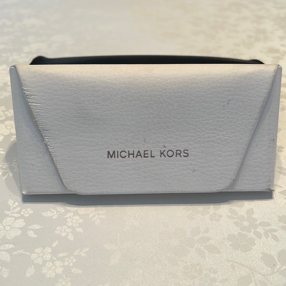 Michael Kors White Eyeglass Case